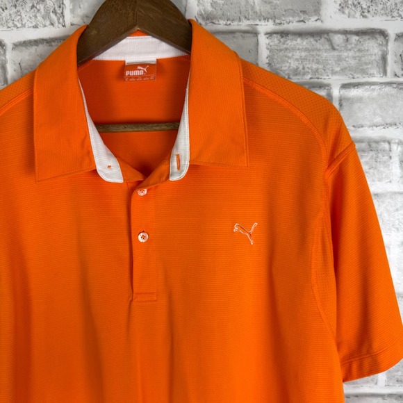 Puma Other - Puma Sportlifestyle Mens XL Orange Golf Polo Shirt Short Sleeve Performance
